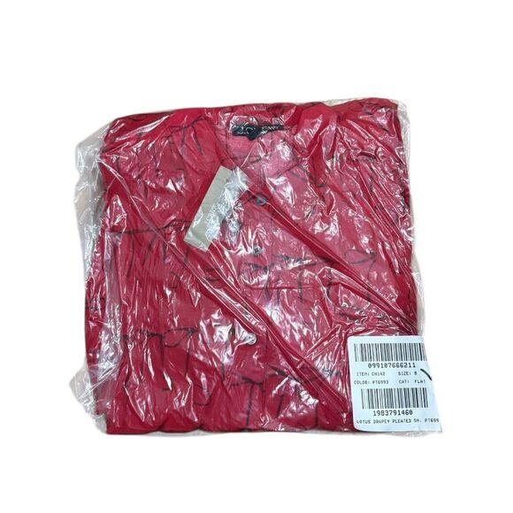 NWT J CREW Drapey pleated shirtdress in bow print in red - Picture 6 of 6